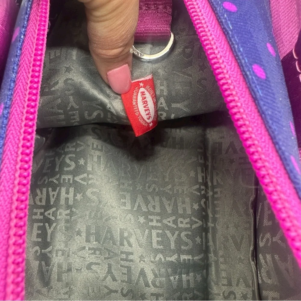 Harveys Seatbelt Bag Carriage Ring Tote in Magenta Dot RARE - Picture 11 of 13